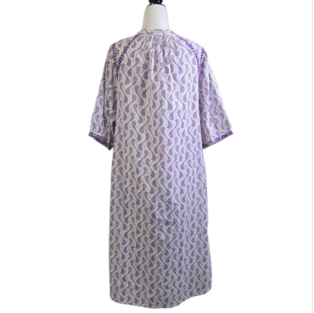 Yerse  abstract print Midi prairie Dress - Picture 4 of 14